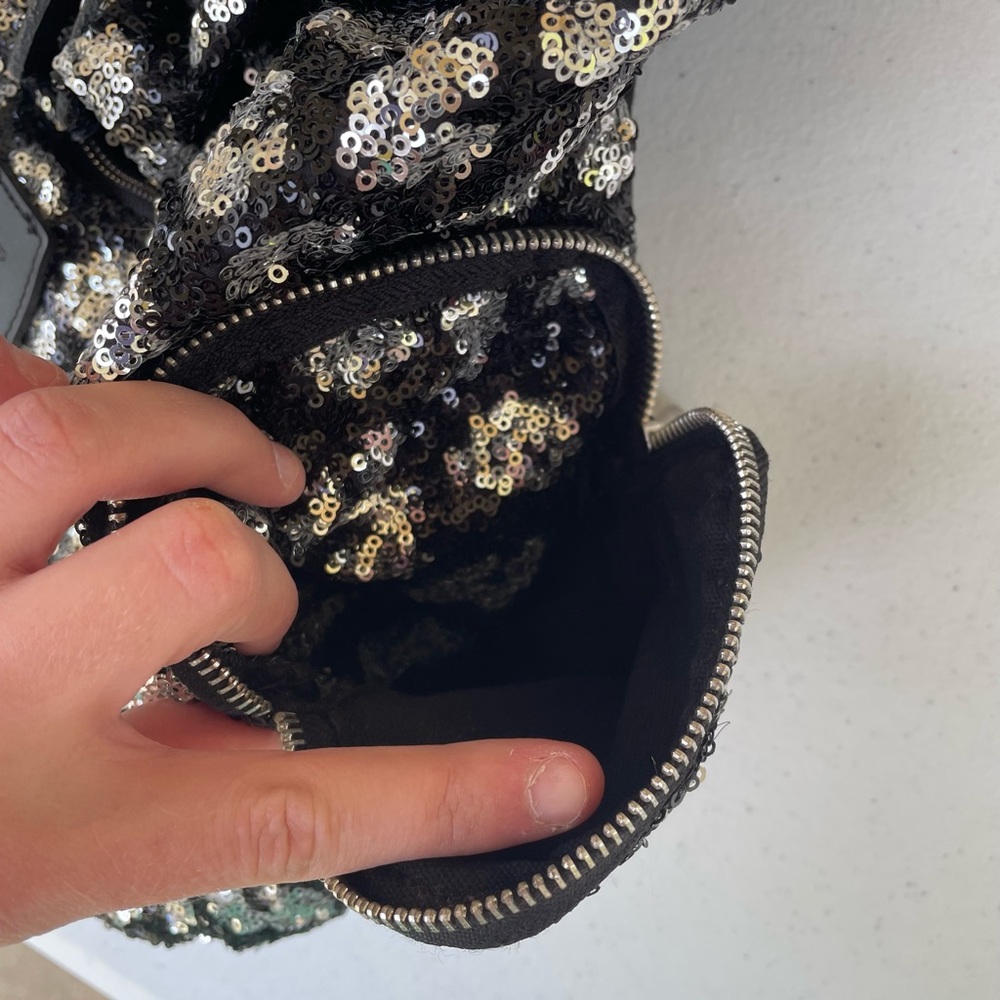 Victoria’s Secret Pink Bling Backpack Sequin Leopard Travel Bag Cheetah Animal - Picture 10 of 14
